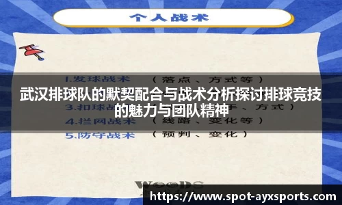 武汉排球队的默契配合与战术分析探讨排球竞技的魅力与团队精神